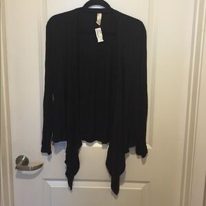 Black frenzi open cardigan NWT